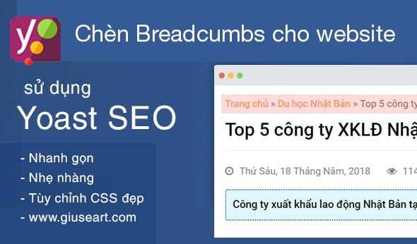 Giuseart.com Chen breadcrumbs vao website su dung yoast seo