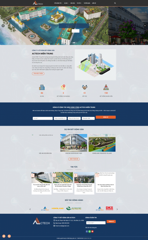 Mẫu Website Theme WordPress Bất Động Sản 14