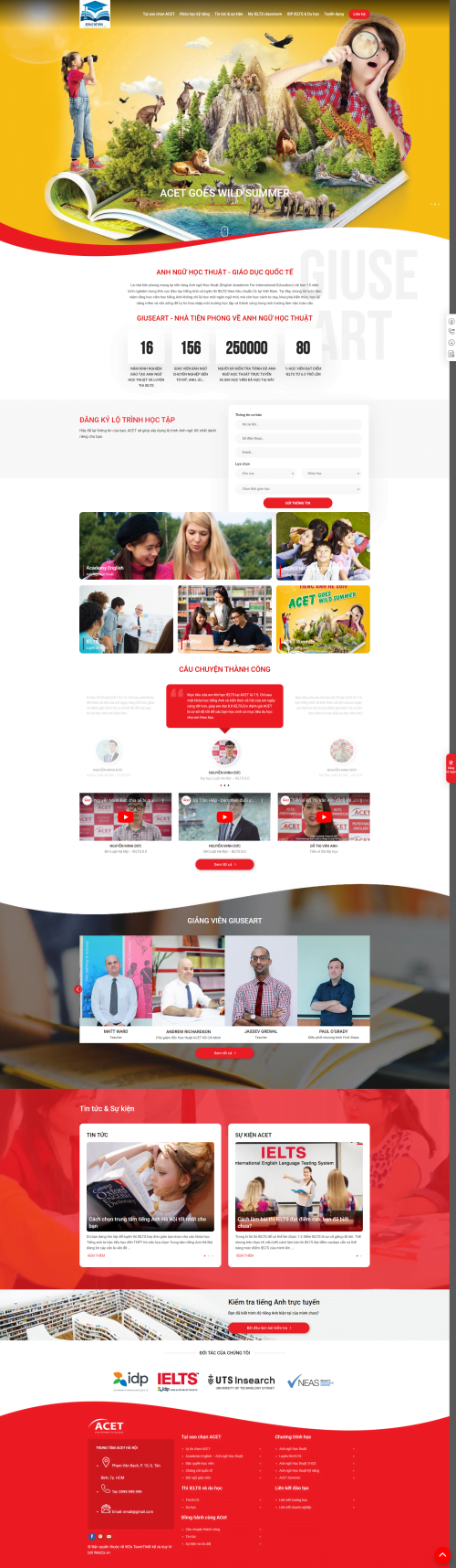 Mẫu Website Theme WordPress Giáo Dục 04