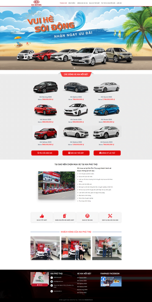 Mẫu Website Theme WordPress Bán Xe 01