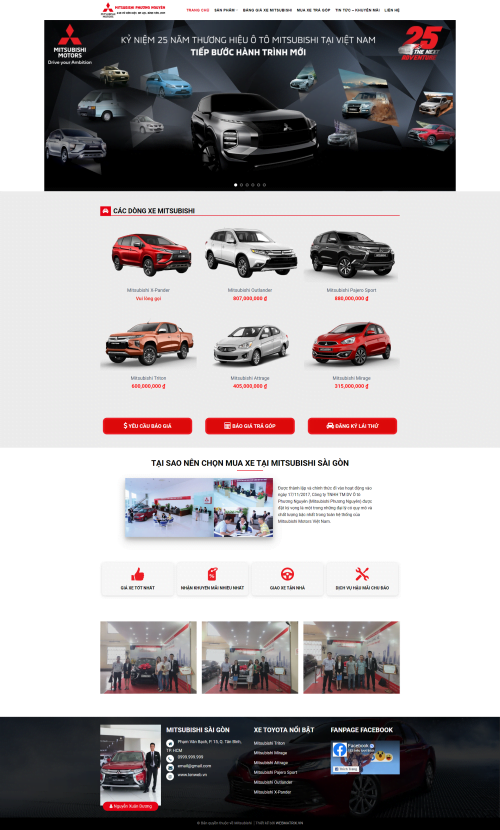 Mẫu Website Theme WordPress Bán Xe 03