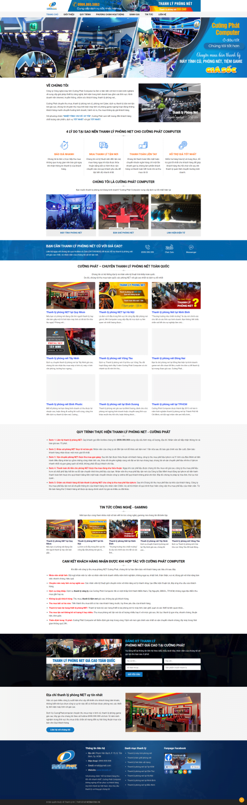 Mẫu Website Theme WordPress Thanh Lý 03