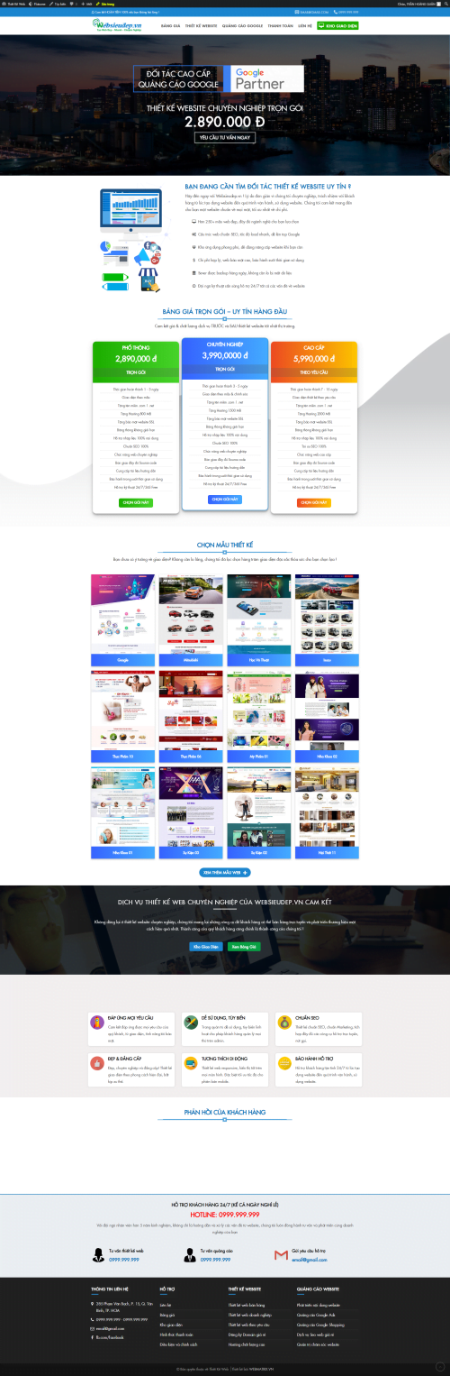 Mẫu Website Theme WordPress – Thiết Kế Website 01
