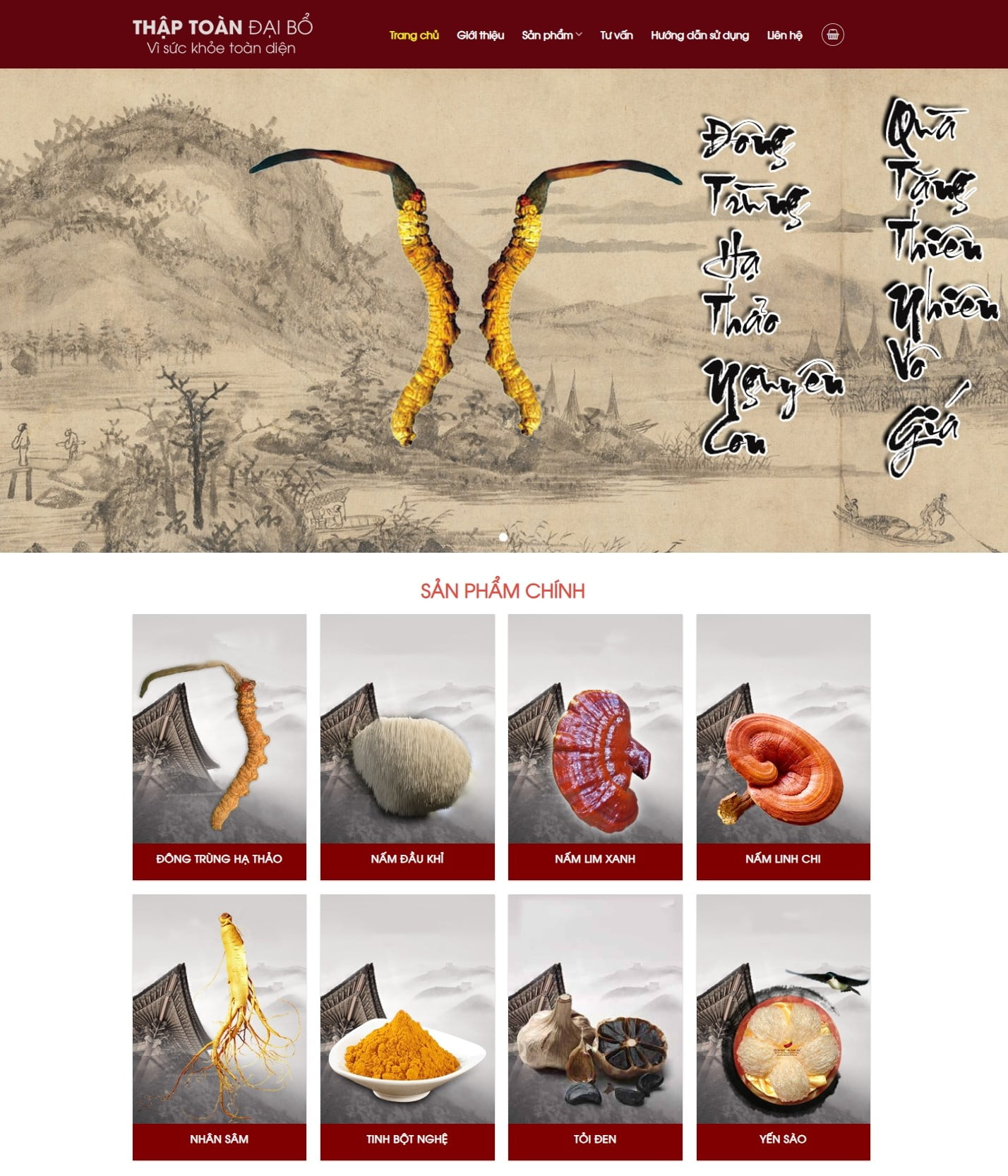 Mẫu Website Theme WordPress Thực Phẩm 06