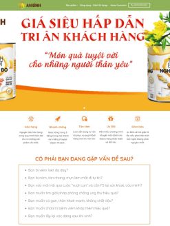 Mẫu Website Theme WordPress Tinh Bột Nghệ 01