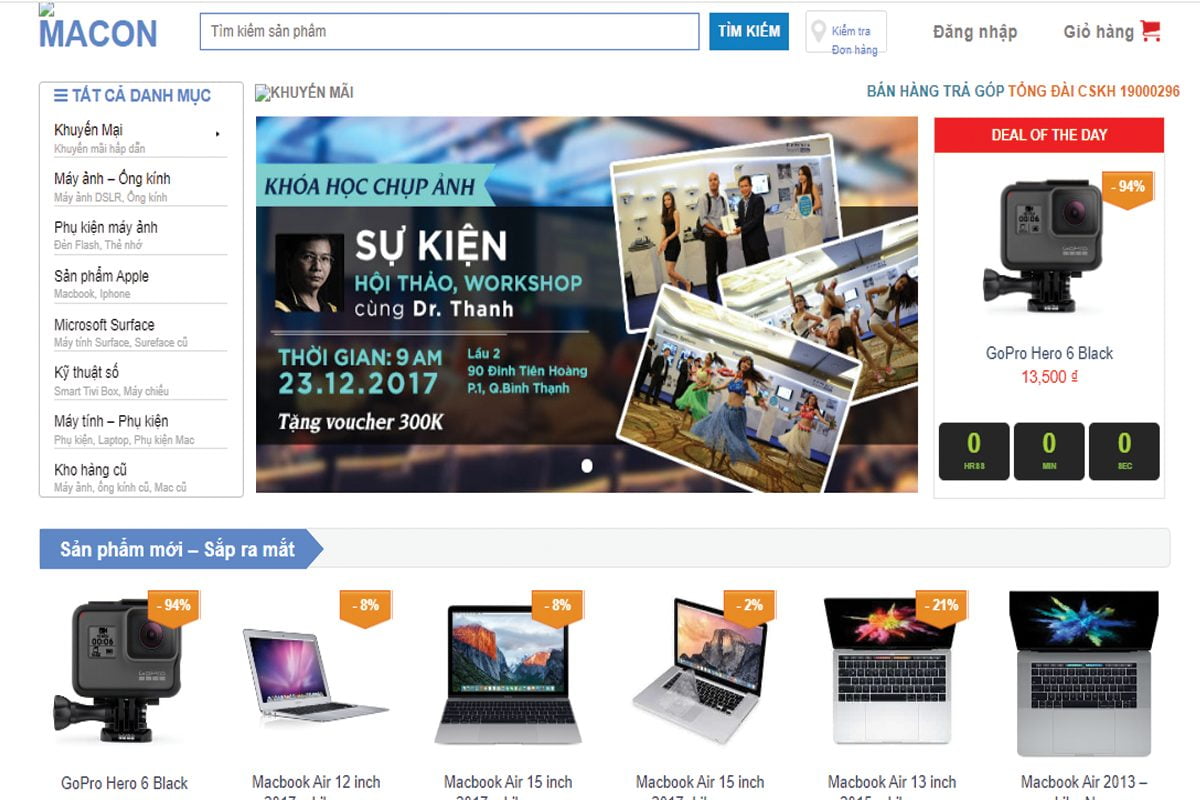 Website Theme WordPress Thiết Bị Điện Tử