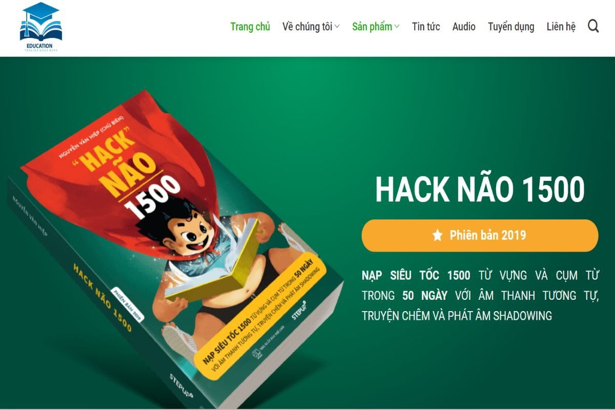 Mẫu giao diện website giáo dục
