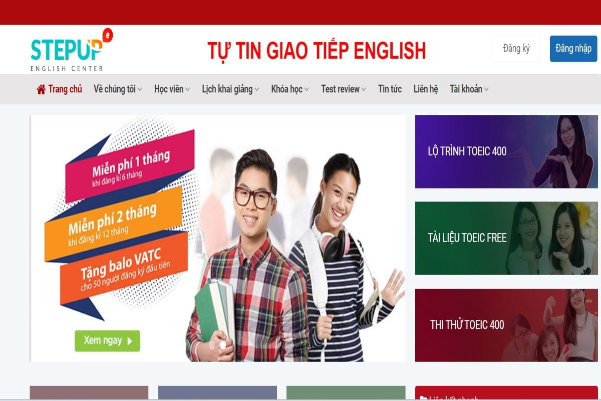 Mẫu giao diện website giáo dục 12