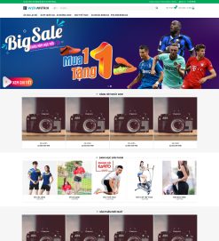 Mẫu Website Theme WordPress Bán Đồ Thể Thao