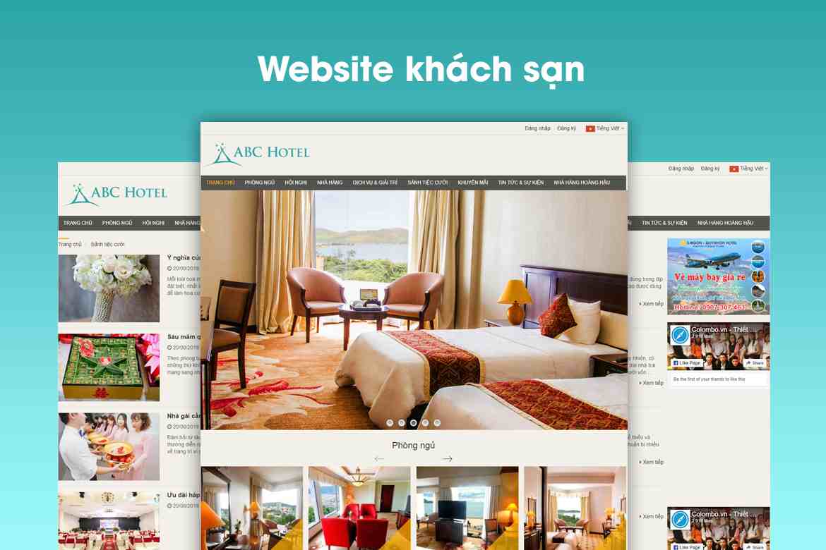 thiet ke website khach san chuan seo 1
